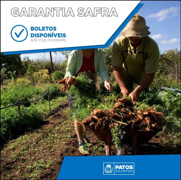 Secretaria de Agricultura de Patos realiza entrega dos boletos do garantia safra 2020/2021 a partir desta segunda (25)