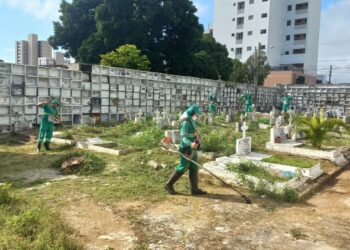 Emlur finaliza serviços de zeladoria nos cemitérios públicos para o Dia dos Pais