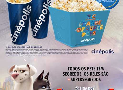 Cinépolis Mangabeira e Manaíra Shopping lançam combo de “DC Liga dos Superpets”