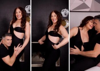 “O meu bebê deve estar pensando assim: essa mulher não para”, brinca Claudia Raia