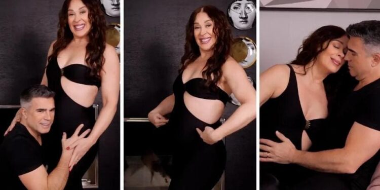 “O meu bebê deve estar pensando assim: essa mulher não para”, brinca Claudia Raia