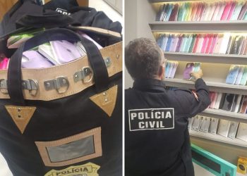 Após denúncia da Apple, polícia apreende mais de mil acessórios falsificados em shopping de JP