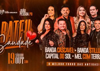 Festival reúne bandas Cascavel, Styllus, Capital do Sol e Mel com Terra: o melhor do forró das antigas no Clube Cabo Branco neste sábado (19)