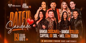 Festival reúne bandas Cascavel, Styllus, Capital do Sol e Mel com Terra: o melhor do forró das antigas no Clube Cabo Branco neste sábado (19)