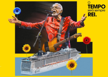 Gilberto Gil celebra última turnê em alto mar com o Navio Tempo Rei