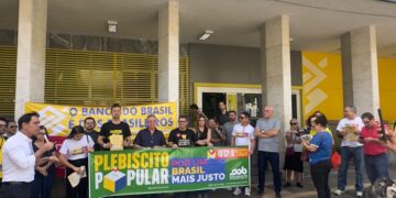Após governo acionar PF contra fake News sobre o Banco do Brasil, sindicato da Paraíba faz ato em defesa do BB
