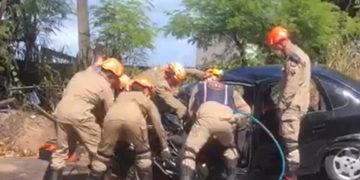 Assista: Acidente na ladeira do Cuiá deixa seis feridos, incluindo duas crianças, e fecha via na zona sul de João Pessoa
