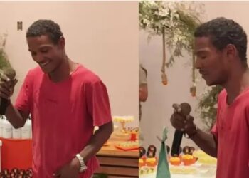 VÍDEO: Pessoa em situação de rua pede para cantar em confraternização de Natal na Paraíba e surpreende