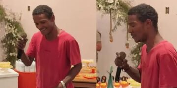 VÍDEO:  Pessoa em situação de rua pede para cantar em confraternização de Natal na Paraíba e surpreende