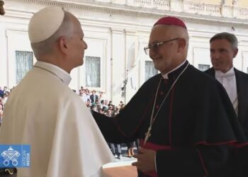 Dom Manoel Delson participa de audiência com o Papa Leão XIV no Vaticano