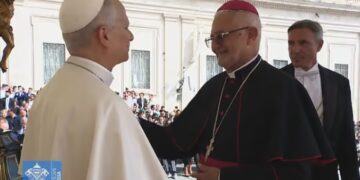 Dom Manoel Delson participa de audiência com o Papa Leão XIV no Vaticano