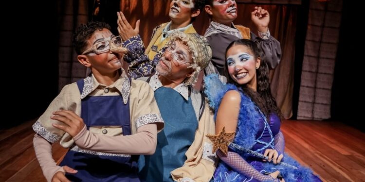 Pinóquio ganha vida em musical infantil no Teatro Paulo Pontes, dias 12 e 13 de setembro